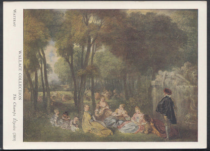 Artist Postcard - Wallace Collection - Watteau - The Champs Elysees   RR4831
