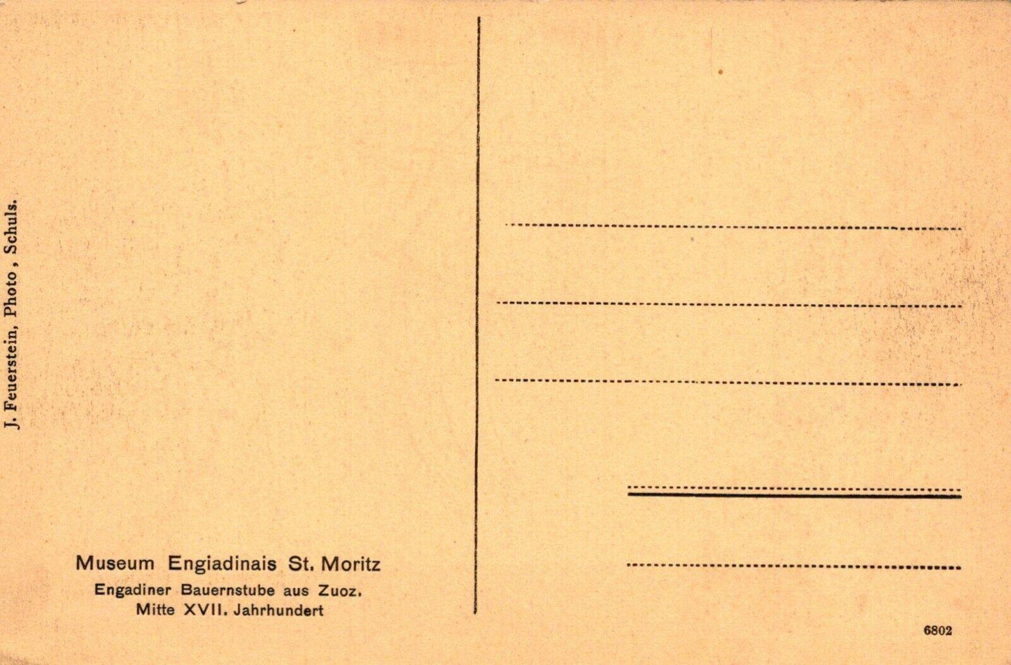 Switzerland Postcard - Museum Engiadinais St Moritz - Engadiner...   RS22869