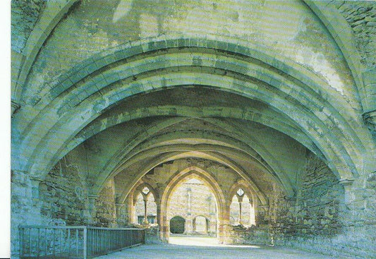 Somerset Postcard - Cleeve Abbey - Chapter House Looking West   AB373