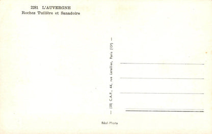 France Postcard-Roches Tuilière et Sanadoire, Massif Central Mountain Range XT39