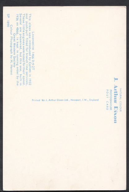Railway Transport Postcard - Trains - Locomotive 1466 0-4-2T - P279