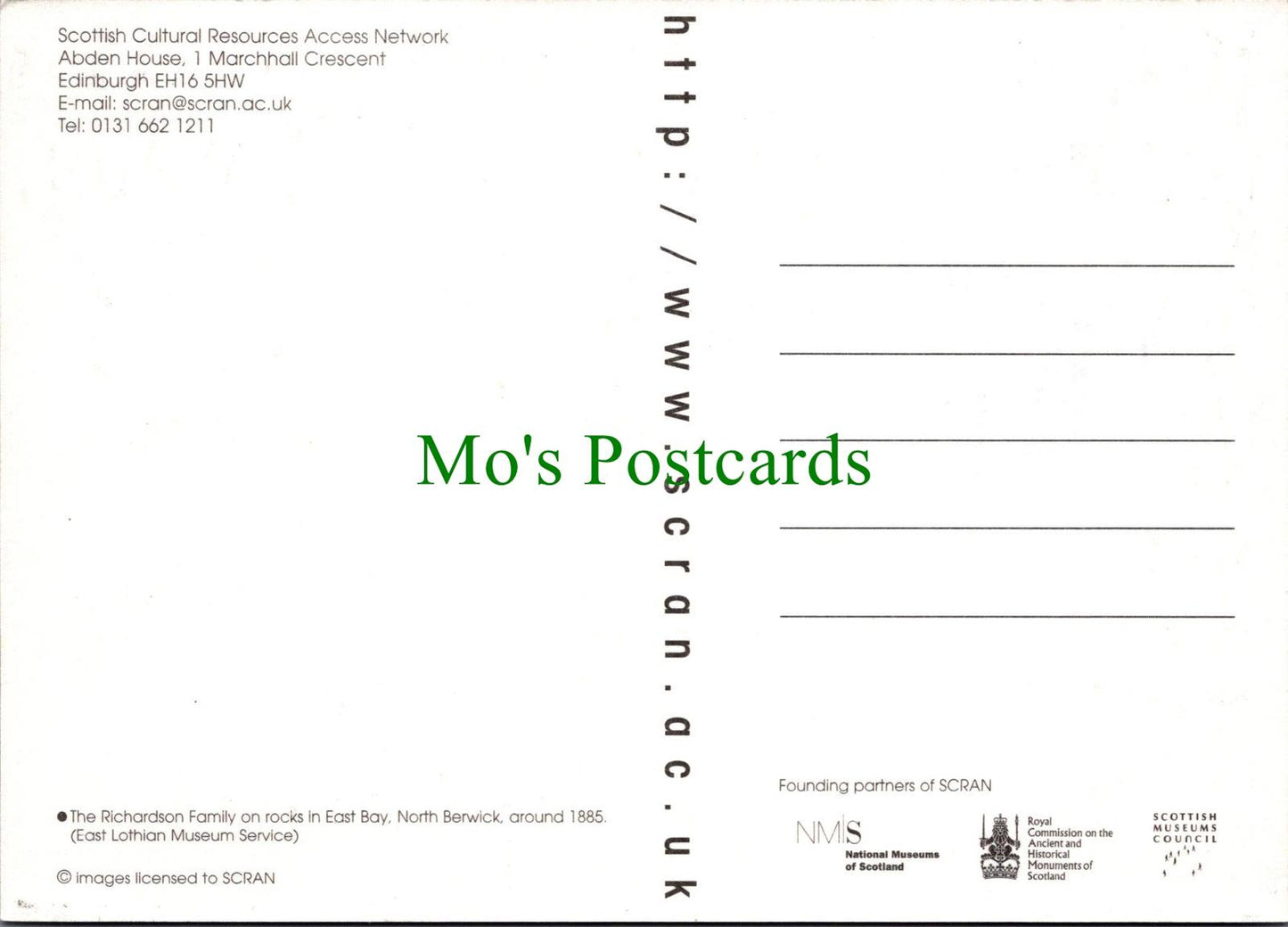 Advertising Postcard -Scottish Cultural Resources Access Network Ref.RR14388