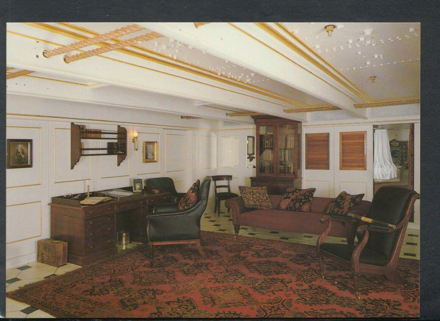 Shipping Postcard - The Captain's Day Cabin, HMS Warrior, Portsmouth  RR7273