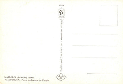 Music Postcard - Valldemosa - Piano Mallorquin De Chopin  RRR290