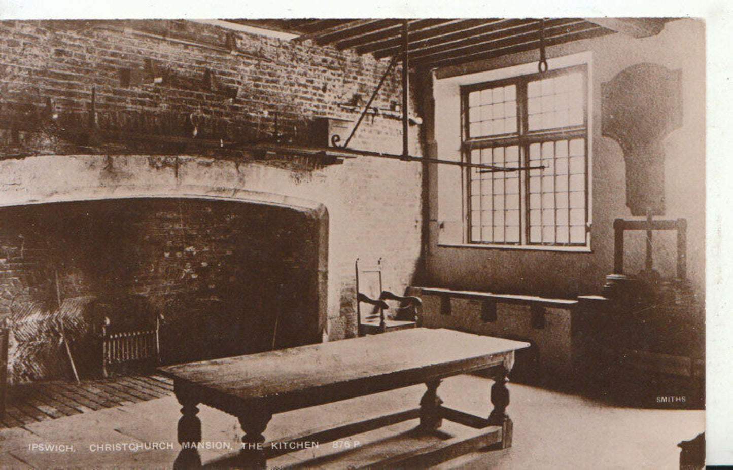Suffolk Postcard: Ipswich, Christchurch Mansion, The Kitchen TZ1088