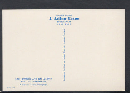 Scotland Postcard - Loch Lomond & Ben Lomond From Luss  RR4796