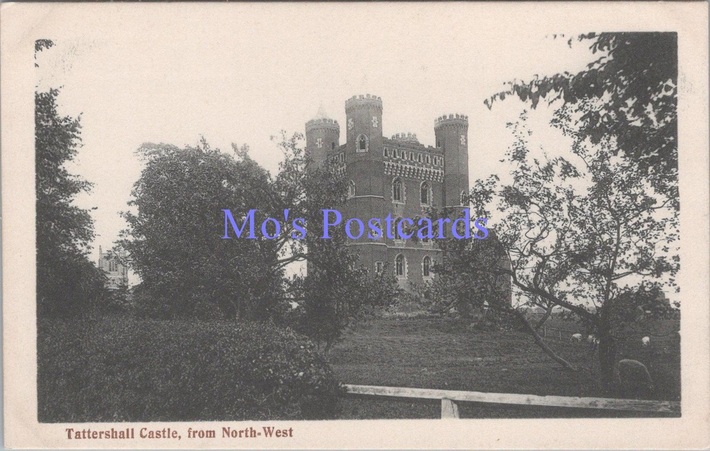 Lincolnshire Postcard - Tattershall Castle, From North West  DC2375