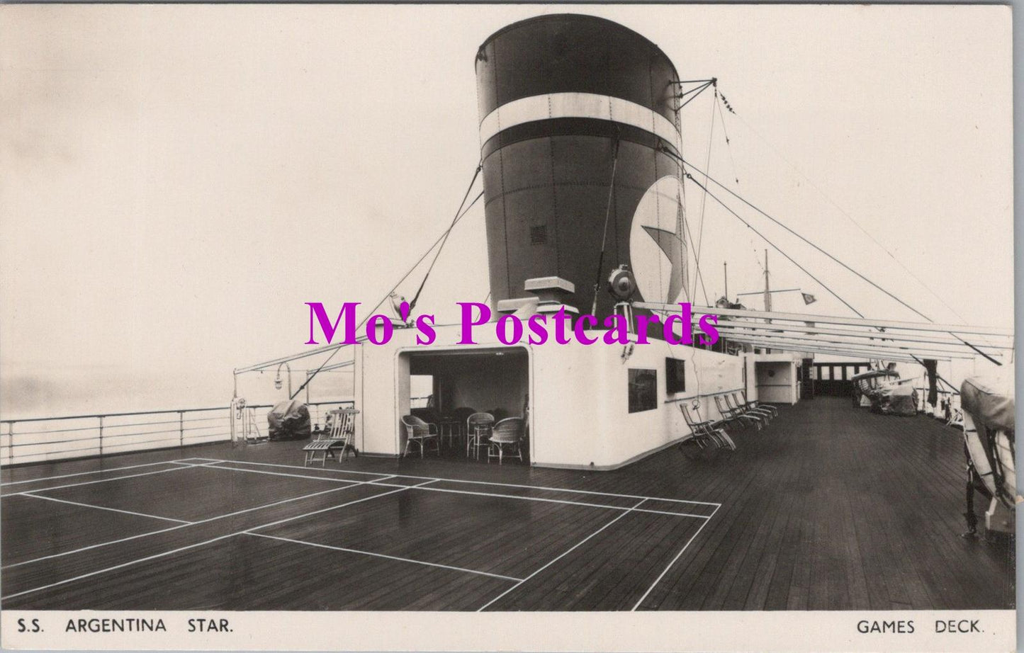 Shipping Postcard - Blue Star Super Cargo Passenger Liner Argentina Star  HM123