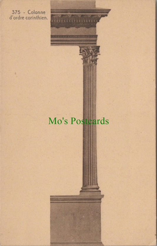 Belgium Postcard - Colonne d'Ordre Corinthlen, Maison d'Art, Bruxelles RS28244