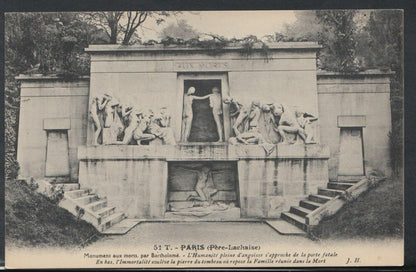 France Postcard - Paris - Monument Aux Morts, Par Bartholome     RS9939