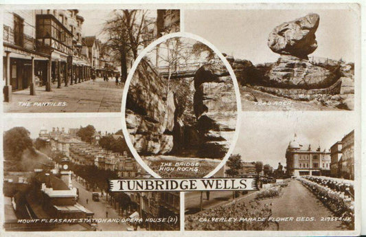 Kent Postcard - Views of Tunbridge Wells     TZ7550