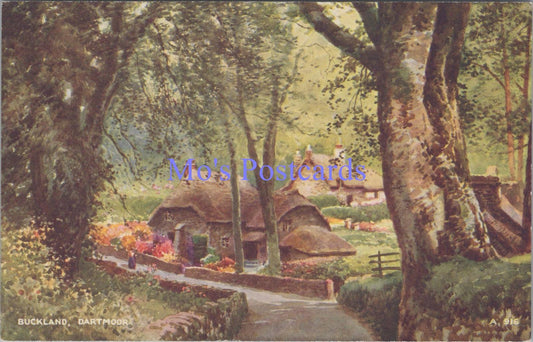 Devon Postcard - Buckland, Dartmoor, Artist Brian Gerald DC2275