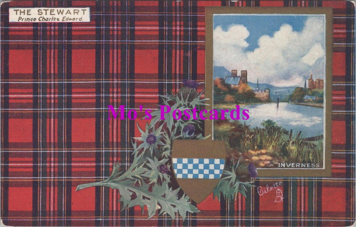 Scotland Postcard - Inverness Stewart Tartan, Prince Charles Edward  HM152