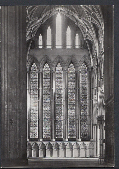 Yorkshire Postcard - York Minster, The Five Sisters Window   RR2279