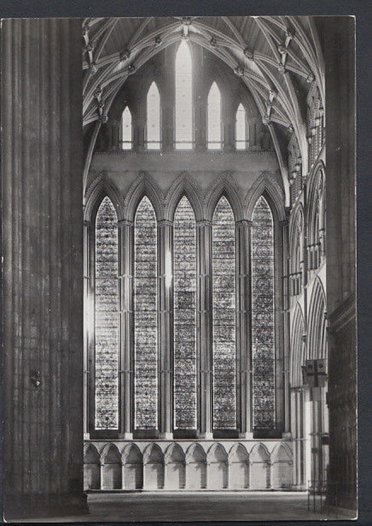 Yorkshire Postcard - York Minster, The Five Sisters Window   RR2279