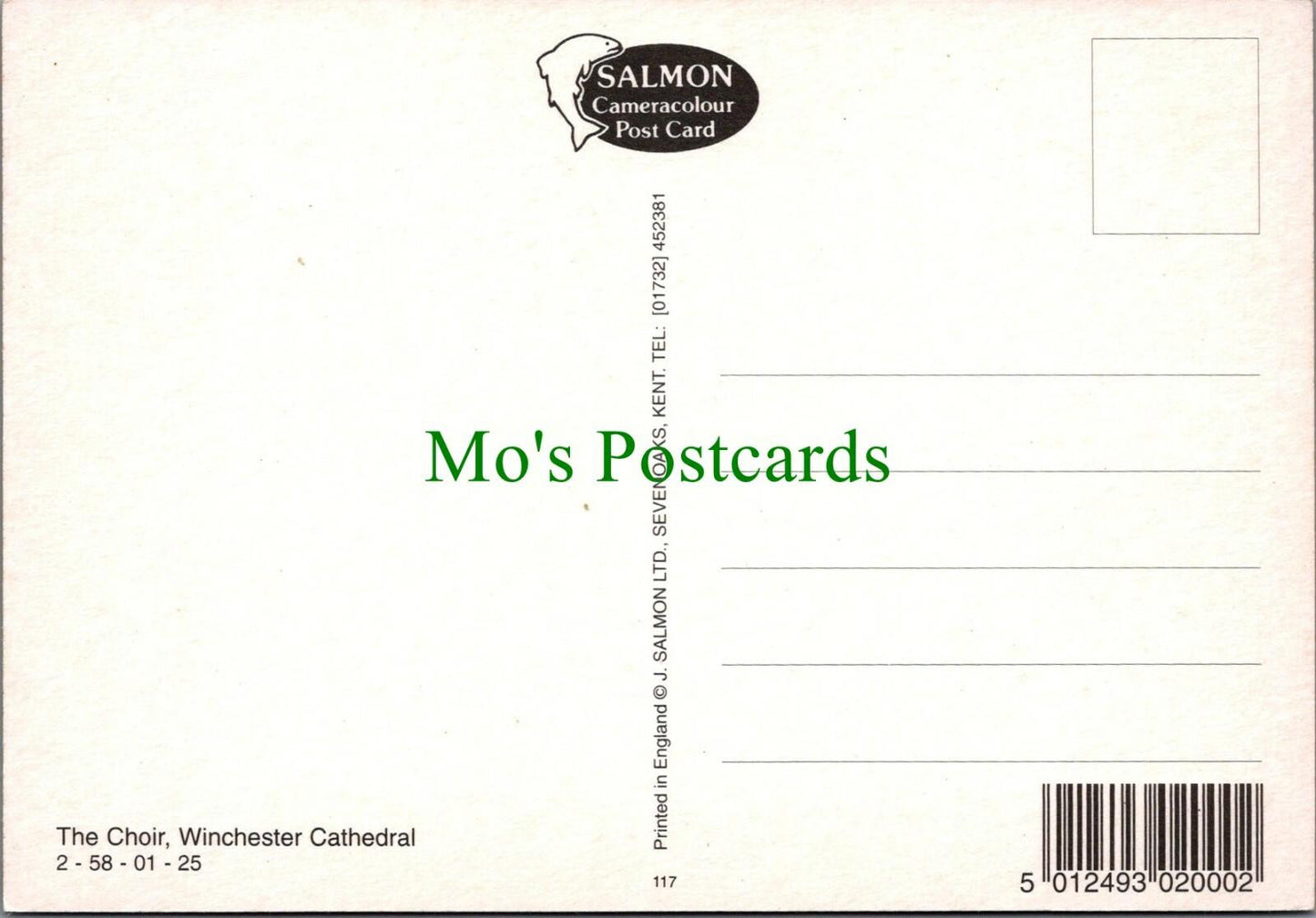 Hampshire Postcard - The Choir, Winchester Cathedral   RR12096