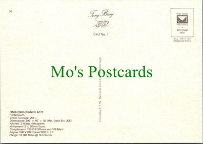 Shipping Postcard - HMS Endurance on Patrol, Antarctic RR12702