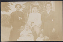 Load image into Gallery viewer, Ancestors Postcard - Family History -Group of Ladies and Children  MB443
