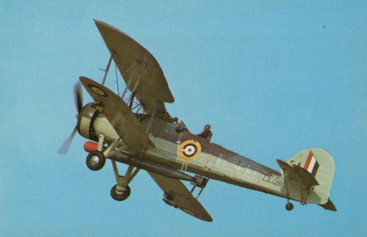 Military Aviation Postcard - Fairey Swordfish II Aeroplane RS24407