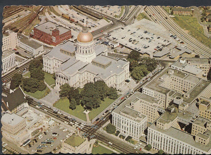 America Postcard: Bird's Eye View of Georgia's State Capitol RR2141