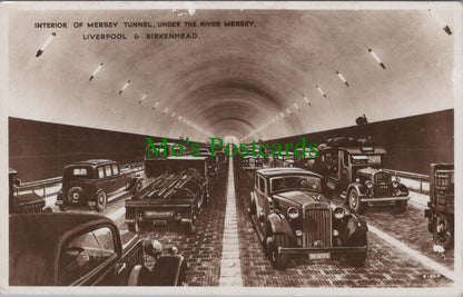 Lancashire Postcard - Liverpool & Birkenhead Mersey Tunnel DC1482