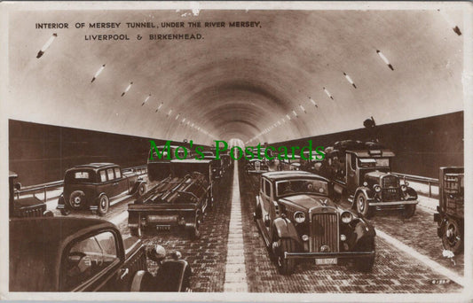 Lancashire Postcard - Liverpool & Birkenhead Mersey Tunnel DC1482