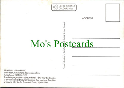 Gloucestershire Postcard -Littledean House Hotel, Littledean, Cinderford RR19903