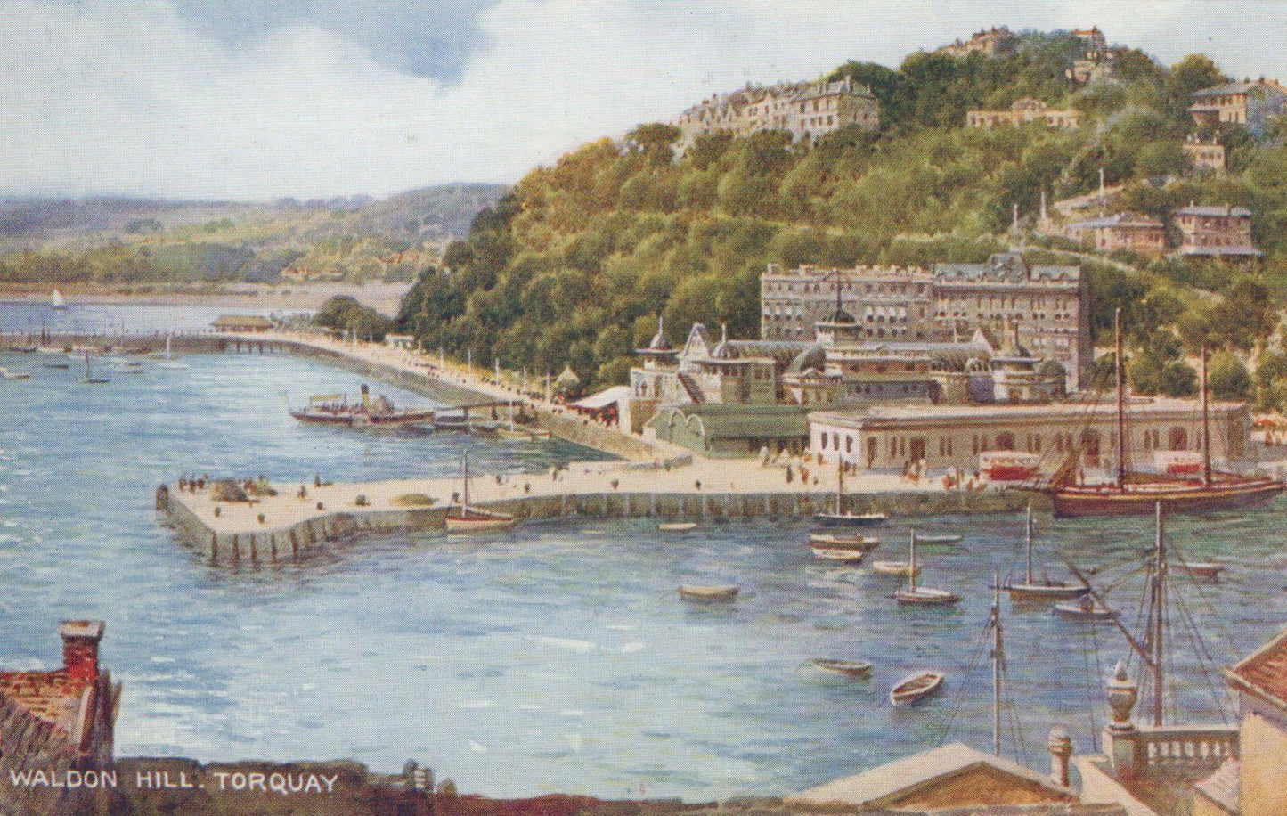 Devon Postcard - Waldon Hill, Torquay - Art Colour   RS23001
