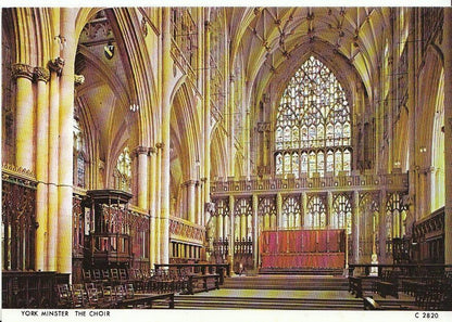 Yorkshire Postcard - York Minster, The Choir   AB852