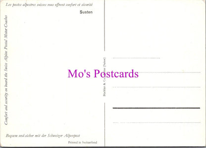Switzerland Postcard - Swiss Alpine Postal Motor Coaches  RR20526