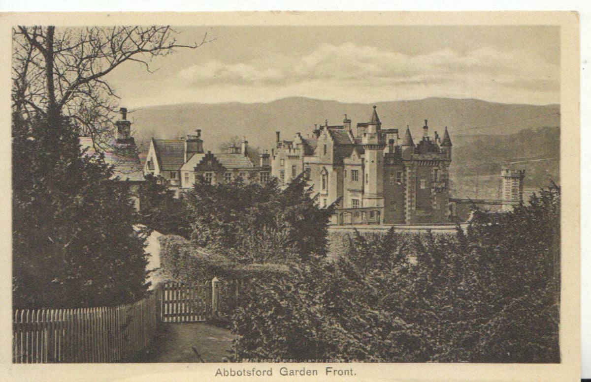 Roxburghshire Postcard: Abbotsford Garden Front, Scotland TZ1402