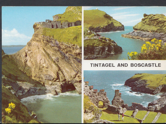 Cornwall Postcard - Views of Tintagel and Boscastle  RR4881