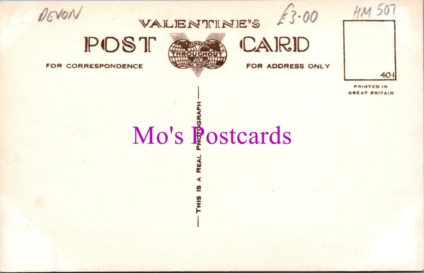 Devon Postcard - Totnes, Fore Street HM507