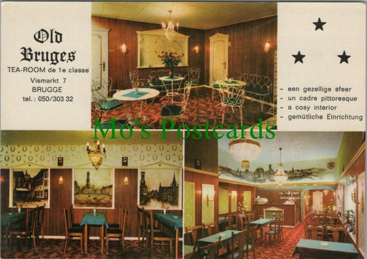 Belgium Postcard - Tea-Room Resfreshment Bar, Old Bruges, Bruges RR14063