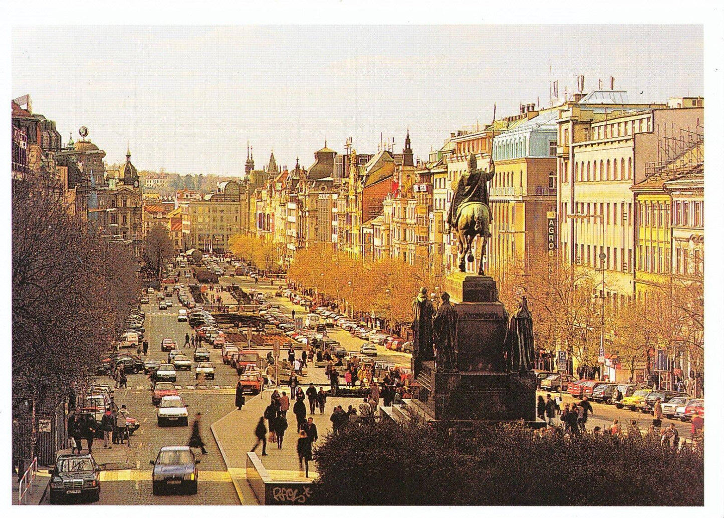 Czech Postcard - Praha, Vaclavskenamesti  SM305