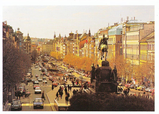 Czech Postcard - Praha, Vaclavskenamesti  SM305