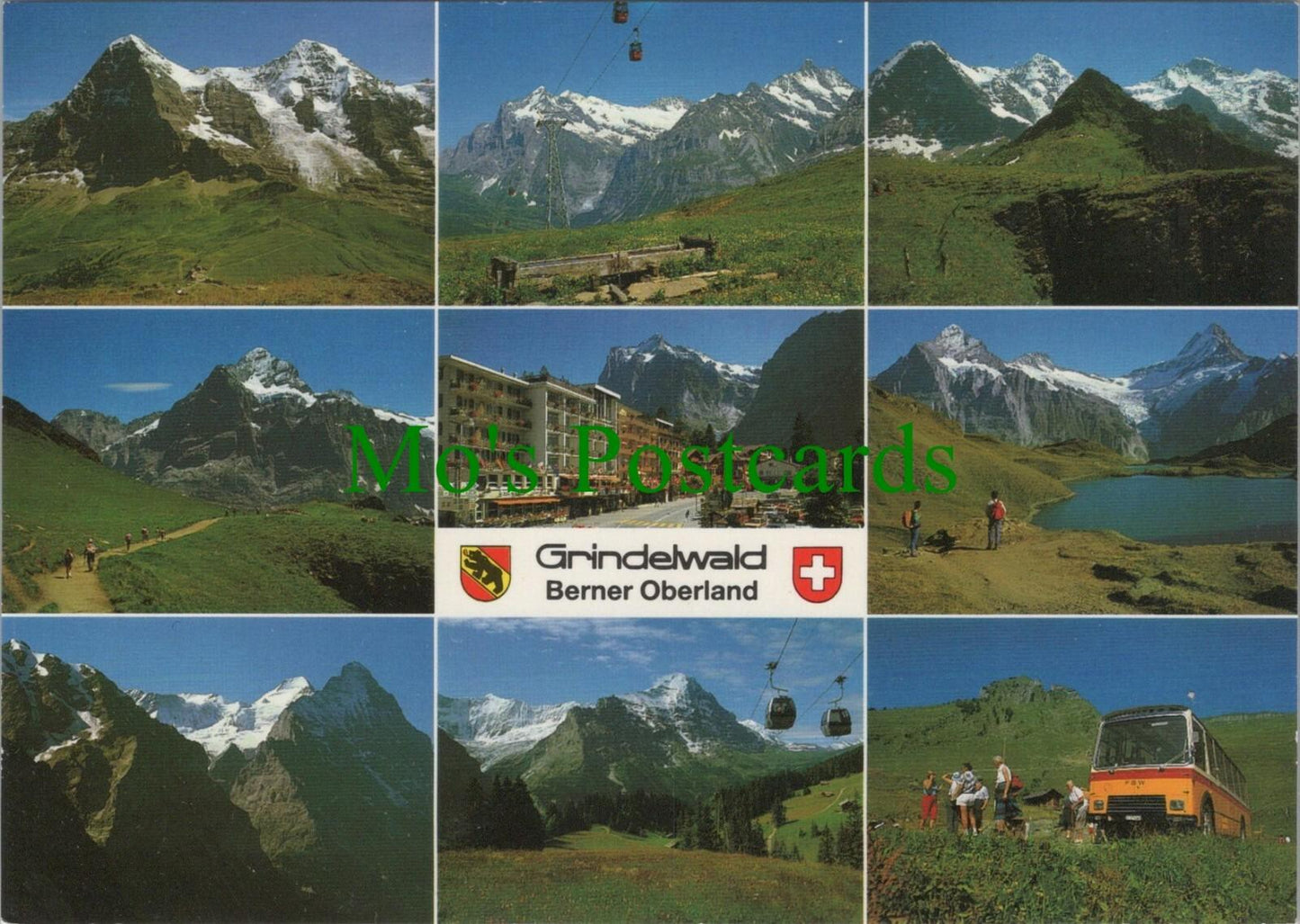 Switzerland Postcard - Aerial View of Grindelwald, Berner Oberland   RRR1119