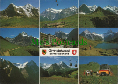 Switzerland Postcard - Aerial View of Grindelwald, Berner Oberland   RRR1119