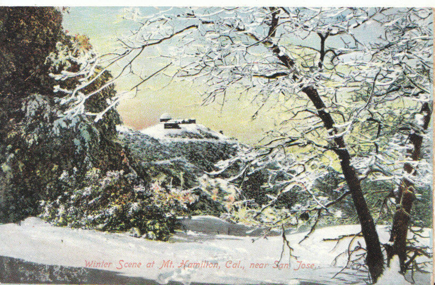 California Postcard: Mt Hamilton Lick Observatory 1900s, USA - 5282A