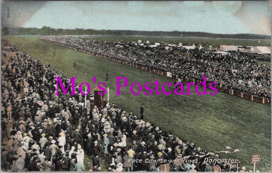 Yorkshire Postcard - Doncaster Horse Race Course and Rings HM746