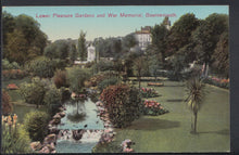 Load image into Gallery viewer, Dorset Postcard - Lower Pleasure Gardens &amp; War Memorial, Bournemouth   RS7585
