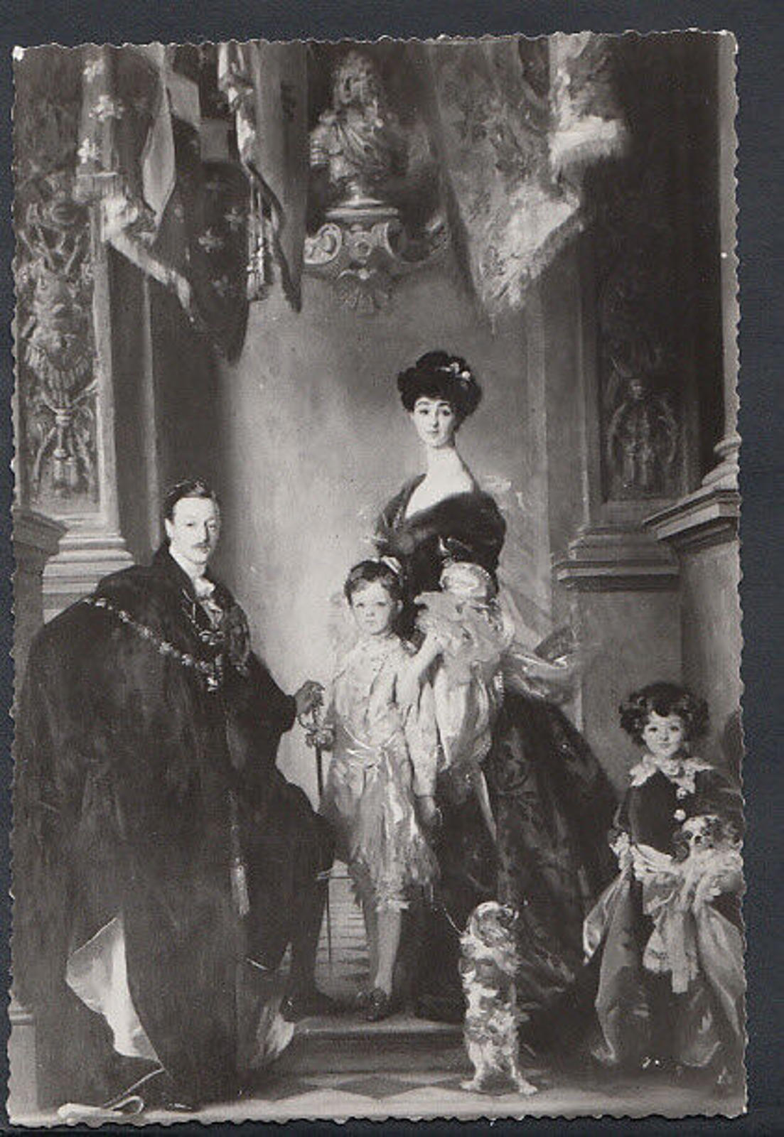 Artist Postcard - Blenheim Palace, Group of 9th Duke & Family By Sargent RR2486