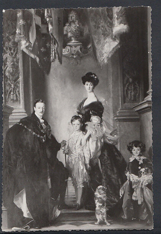 Artist Postcard - Blenheim Palace, Group of 9th Duke & Family By Sargent RR2486
