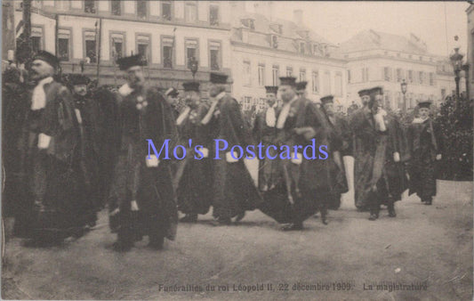 Royalty Postcard - King Leopold II of Belgium Funeral in 1909 - DC2129