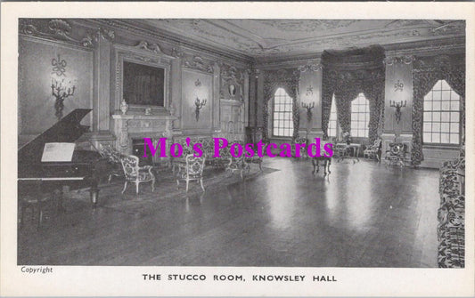 Lancashire Postcard - Knowsley Hall, The Stucco Room HM175