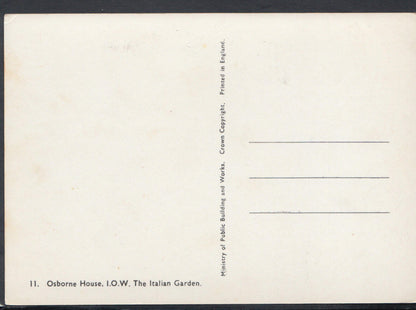 Isle of Wight Postcard - Osborne House - The Italian Garden    RR4868