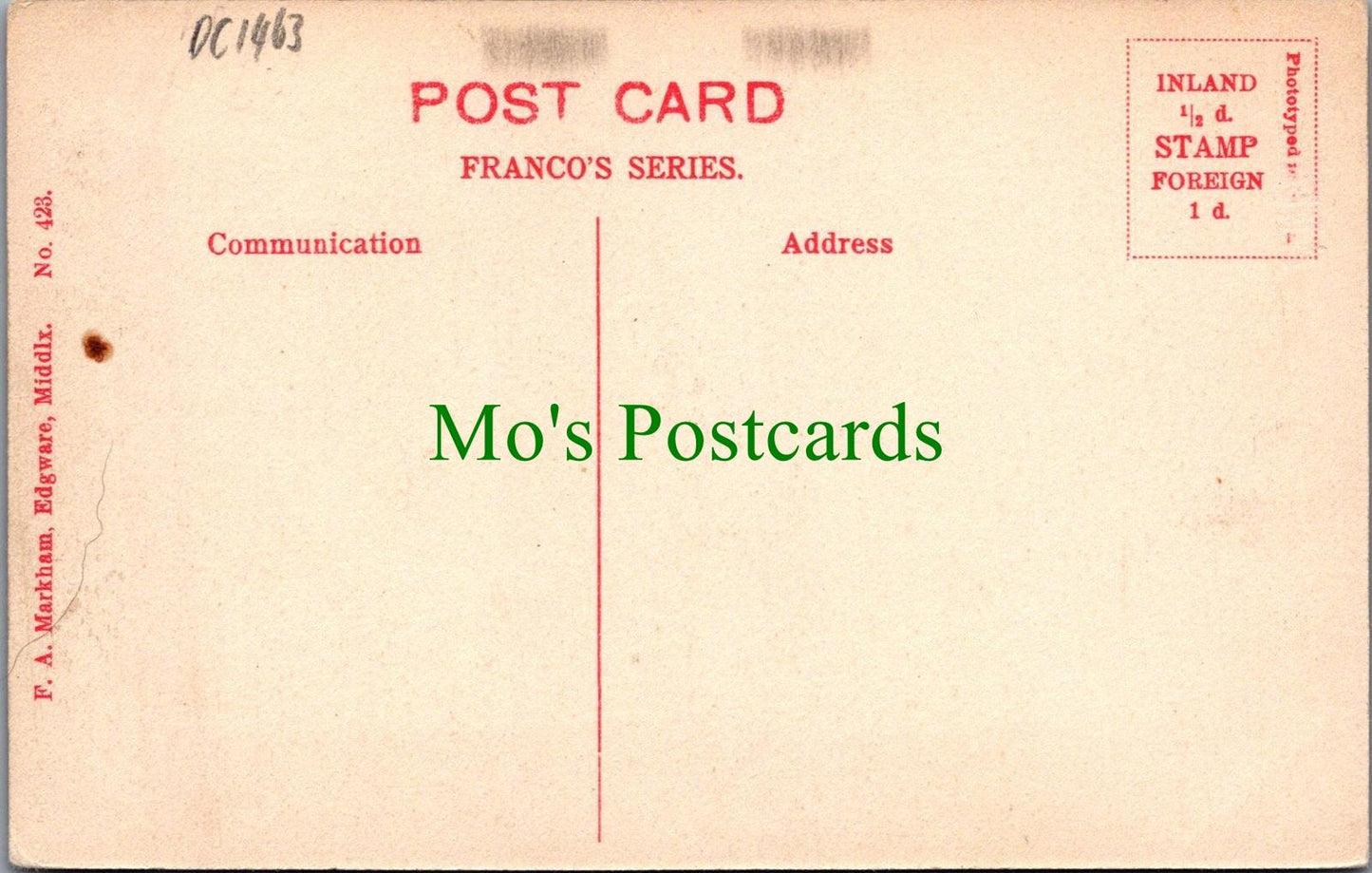 Hertfordshire Postcard - Ashridge House, Ashridge Park  DC1463