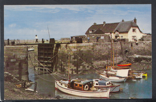 Somerset Postcard - Porlock Weir     RS13956