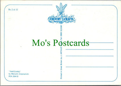 Country Crafts Postcard - Occupations - Thatching    RRR1081