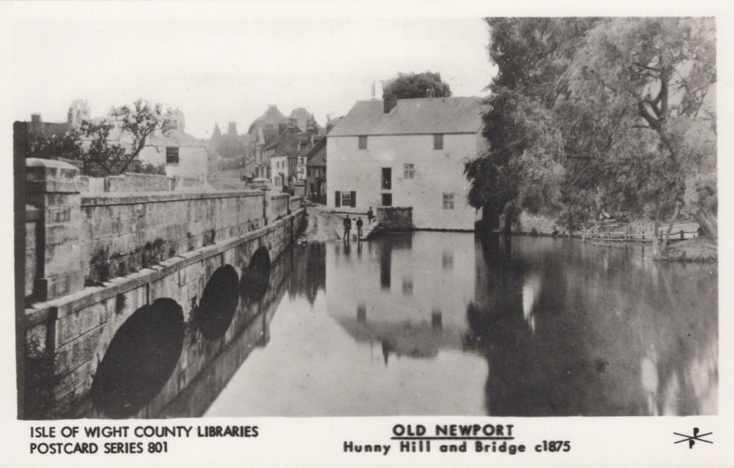 Isle of Wight Postcard - Old Newport, Hunny Hill and Bridge c1875 - XT33